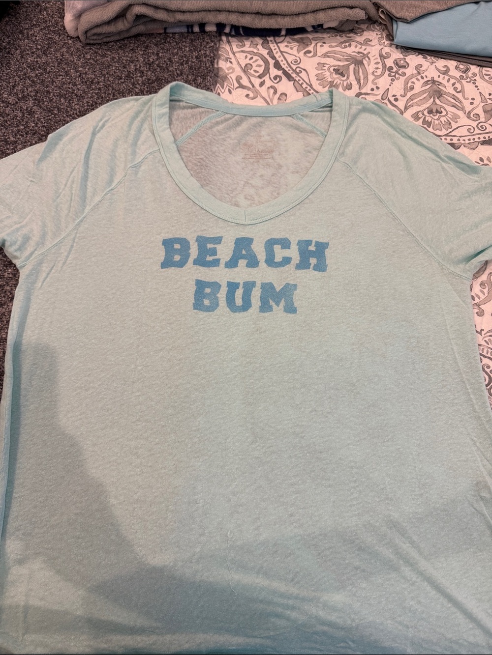 aerie Light Aqua 'Beach Bum' Short Sleeve Tee